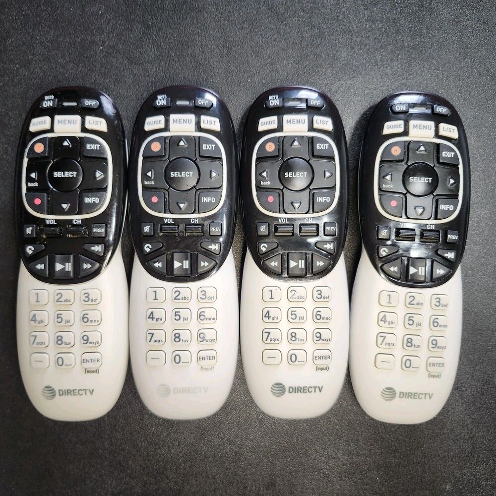 DirecTV RC60 Universal Remote Control Lot of 4 Tested Working Genie TV DVR